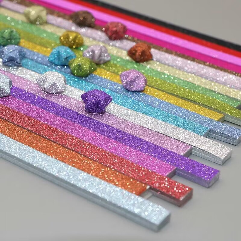 Set 360 / 520 Tờ Giấy Gấp Origami Họa Tiết Ngôi Sao Lấp Lánh