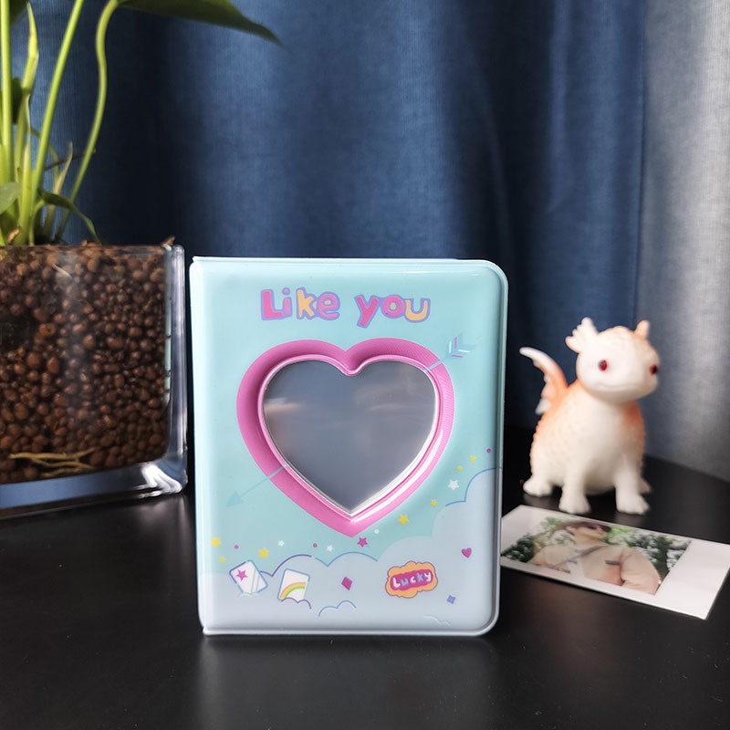Album Đựng Thẻ idol mini Ba inch Họa Tiết Trái Tim
