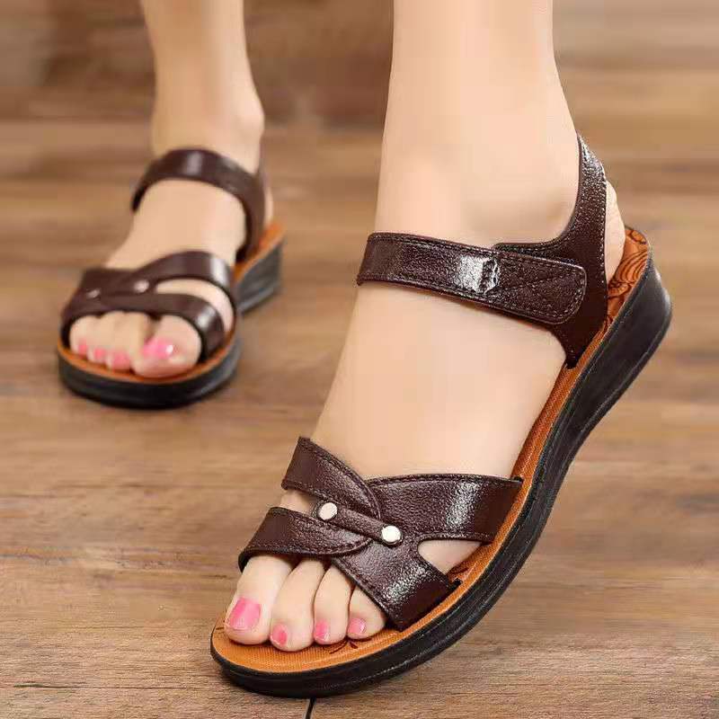 Giày Sandal Đế Mềm Chống Trượt Thoải Mái Dành Cho Phụ Nữ Trung Niên