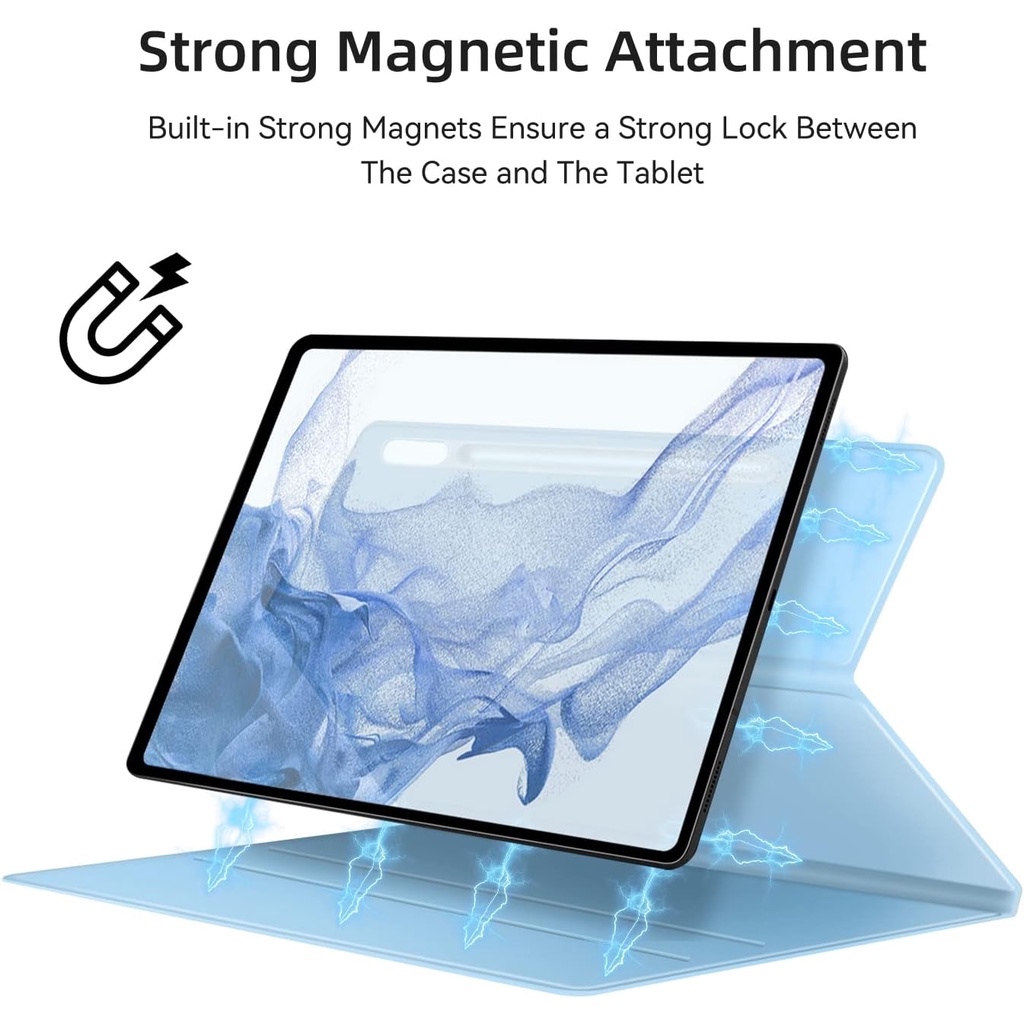 Đứng Bao Da Máy Tính Bảng Có Ngăn Đựng Bút Cho samsung galaxy tab s9 ultra 14.6 2023 tab s8 ultra 2022 tab s9 11 inch 2023 tab s9 plus 2023