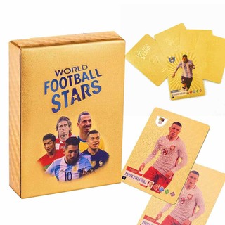 Football Player Stars Cards Football Player Fan Cards 50 Sheets Football Player Fan Card Soccer Star Collection shinmy