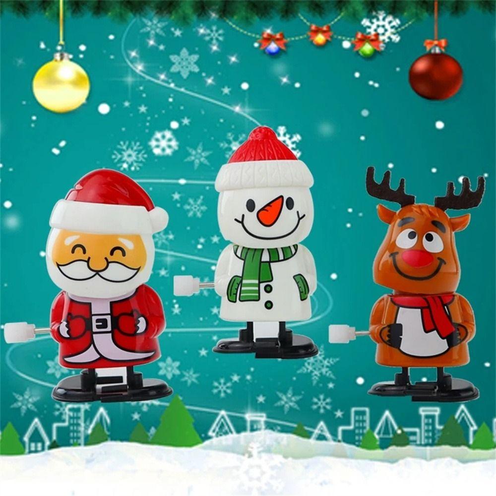 Mmluck Đồ Chơi Lên Dây Cót Hình Ông Già Noel Tuần Lộc Lắc Đầu Làm Quà Tặng Giáng Sinh Năm Mới