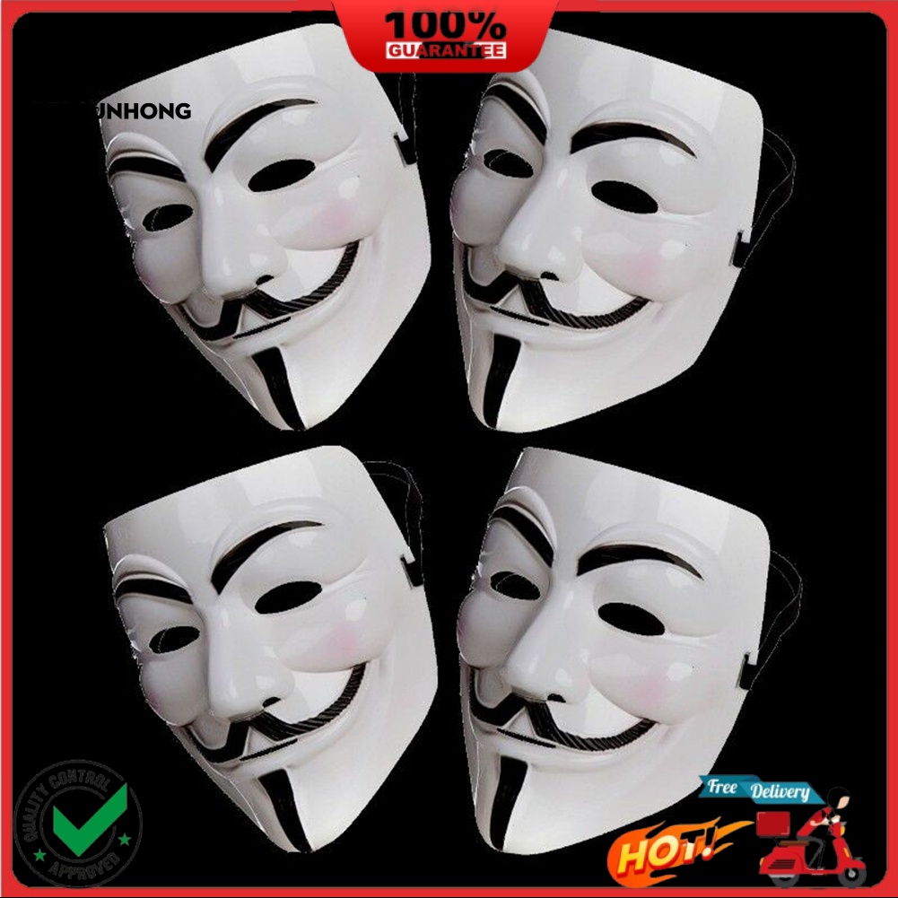 Anonymous Hacker V cho Vendetta Master Face Mask Fancy Dress Đạo cụ Halloween