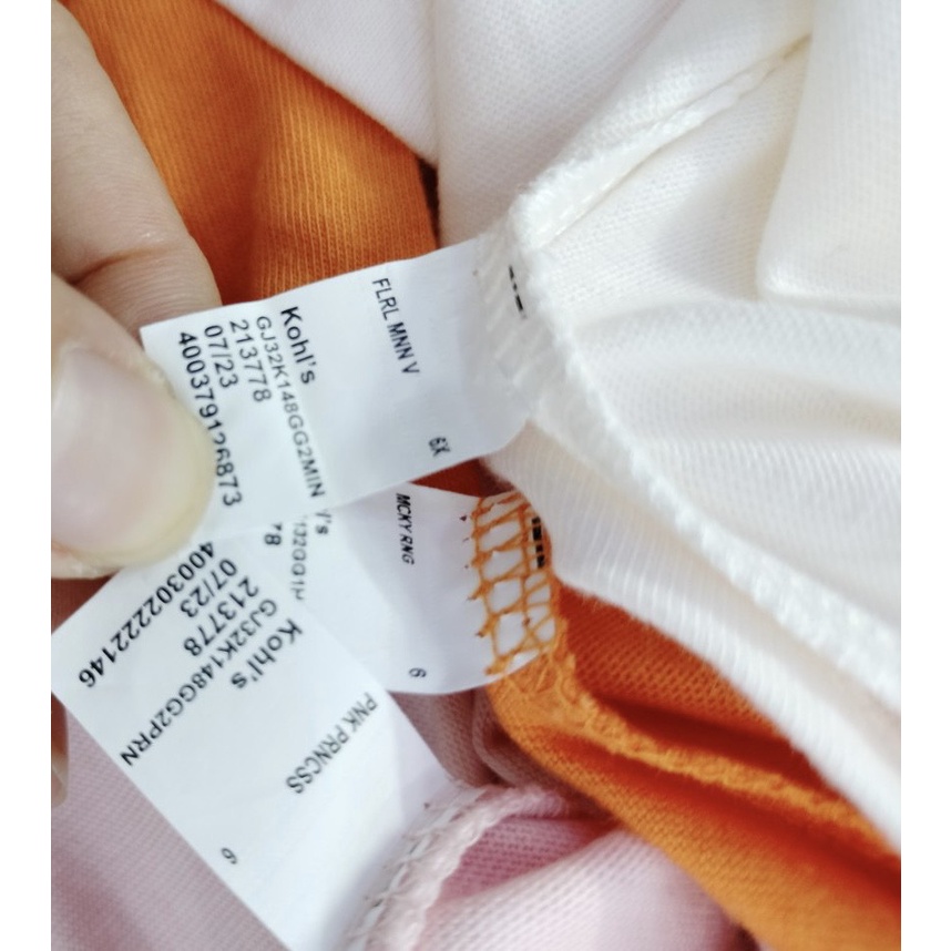 Áo cotton bé gái tay dài  in hình Disney