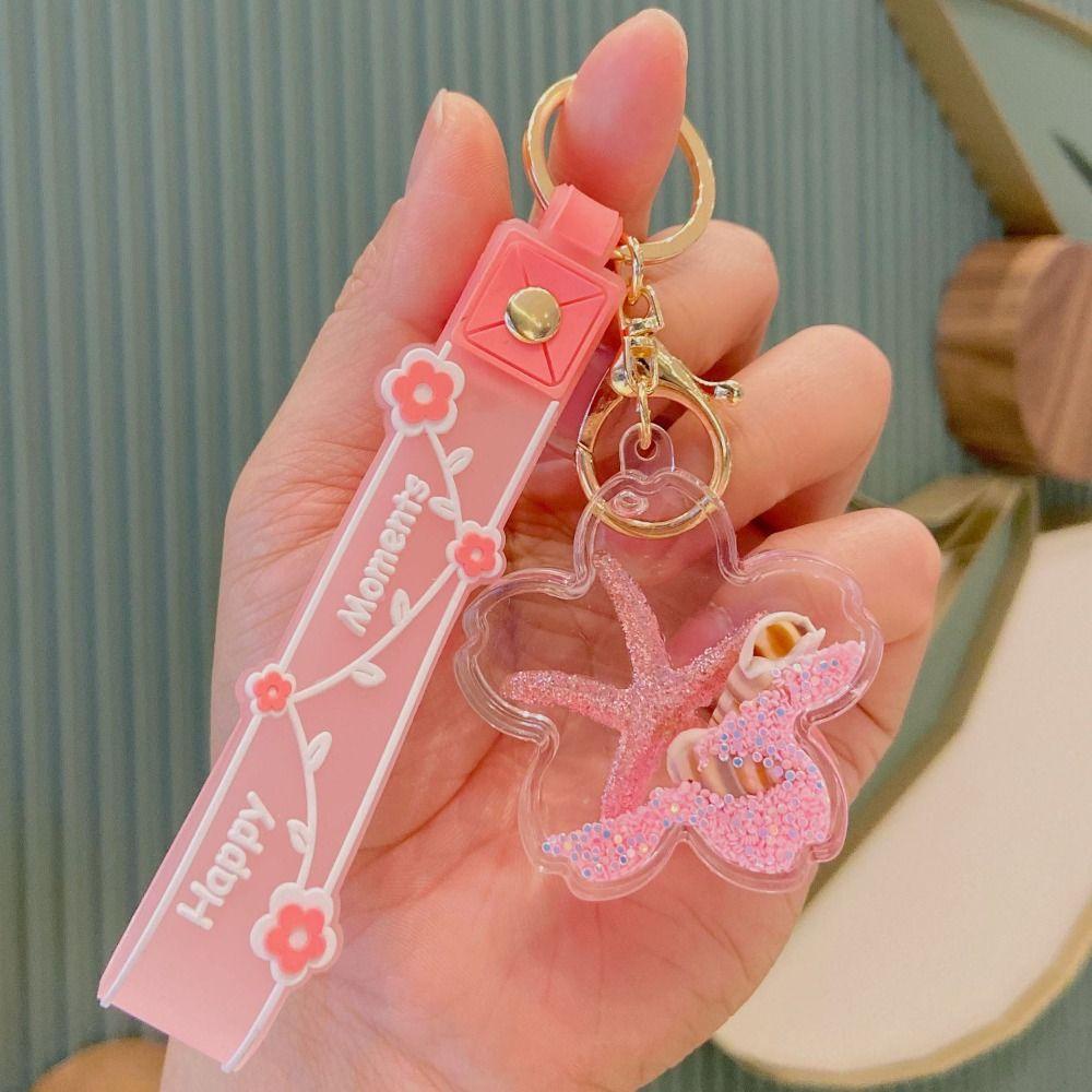 Mmluck Móc Khóa Dạng Cát Chảy Bằng acrylic Hình Chai Dầu Ngôi Sao Sáng Tạo Dễ Thương Cho Học Sinh