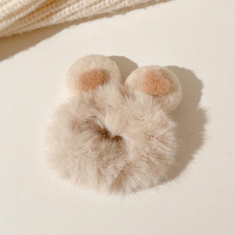 Dây Cột Tóc Đuôi Ngựa Bằng Vải Bông Mềm Co Giãn Dễ Thương Phong Cách Hàn Quốc