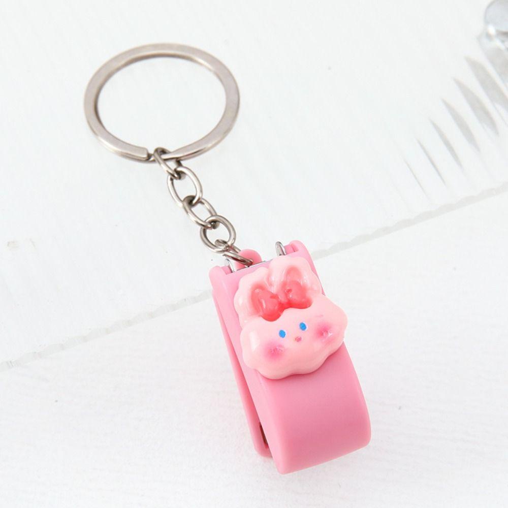 Lanfy Móc Khóa Bấm Hình Động Vật / Vịt pompom purin kuromi / Cún Con / Máy Bấm Núm Dễ Thương Thời Trang Cho Trường Học
