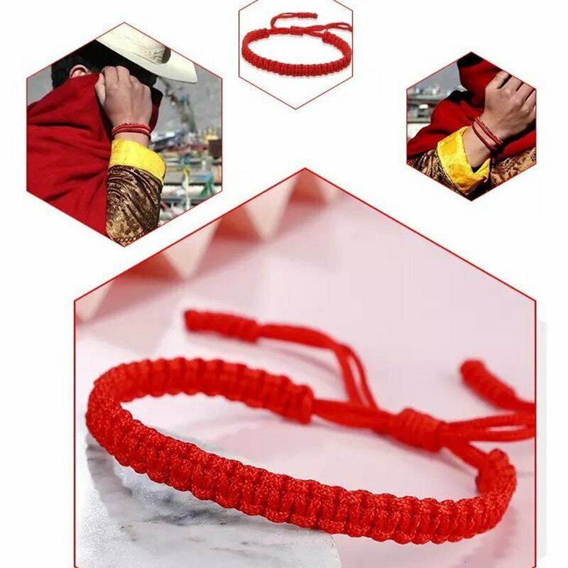 New Ethnic Tibetan Buddha Woven Amulet Bracelet Bangle Women Men Handmade Rope