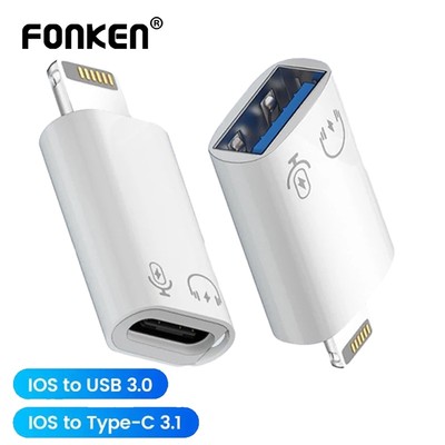 Phụ Kiện Chuyên Dụng Dành Cho Fon F Fon ​Otg Đầu Chuyển Đổi Từ Giác Cắm Sang Cổng Cắm usb 3.0 / type-c 3.1 Sạc Nhanh Cho Điện Thoại / Máy Tính Bảng