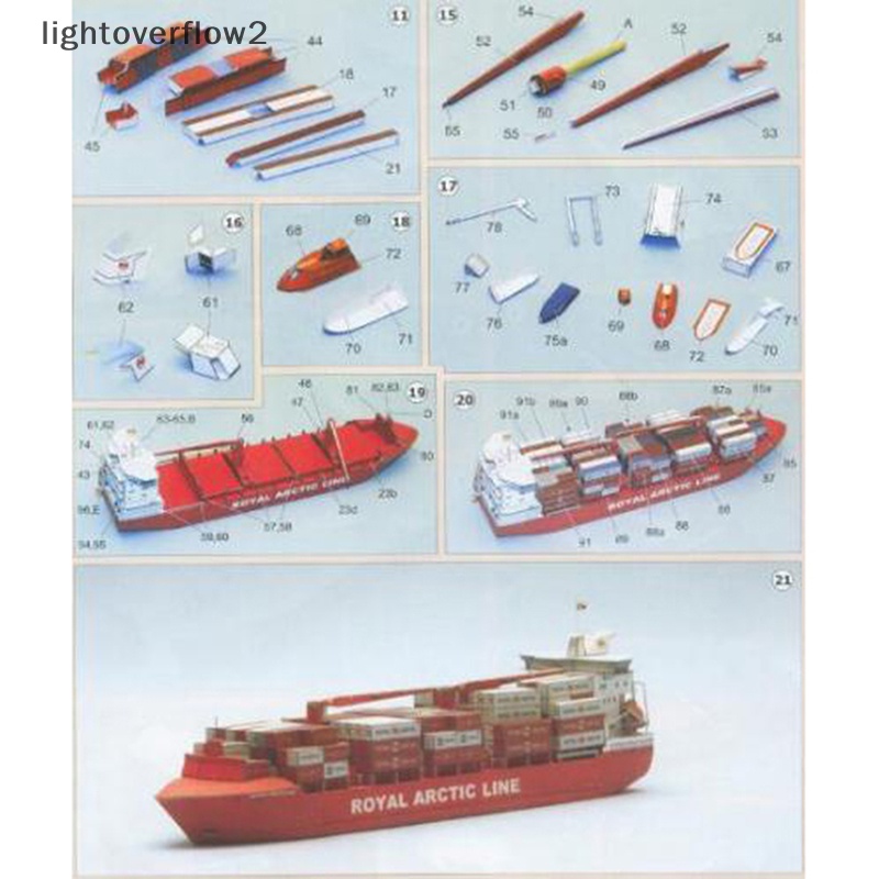 Mô Hình Tàu container mary arctica Bằng Giấy Tỉ Lệ 1: 400