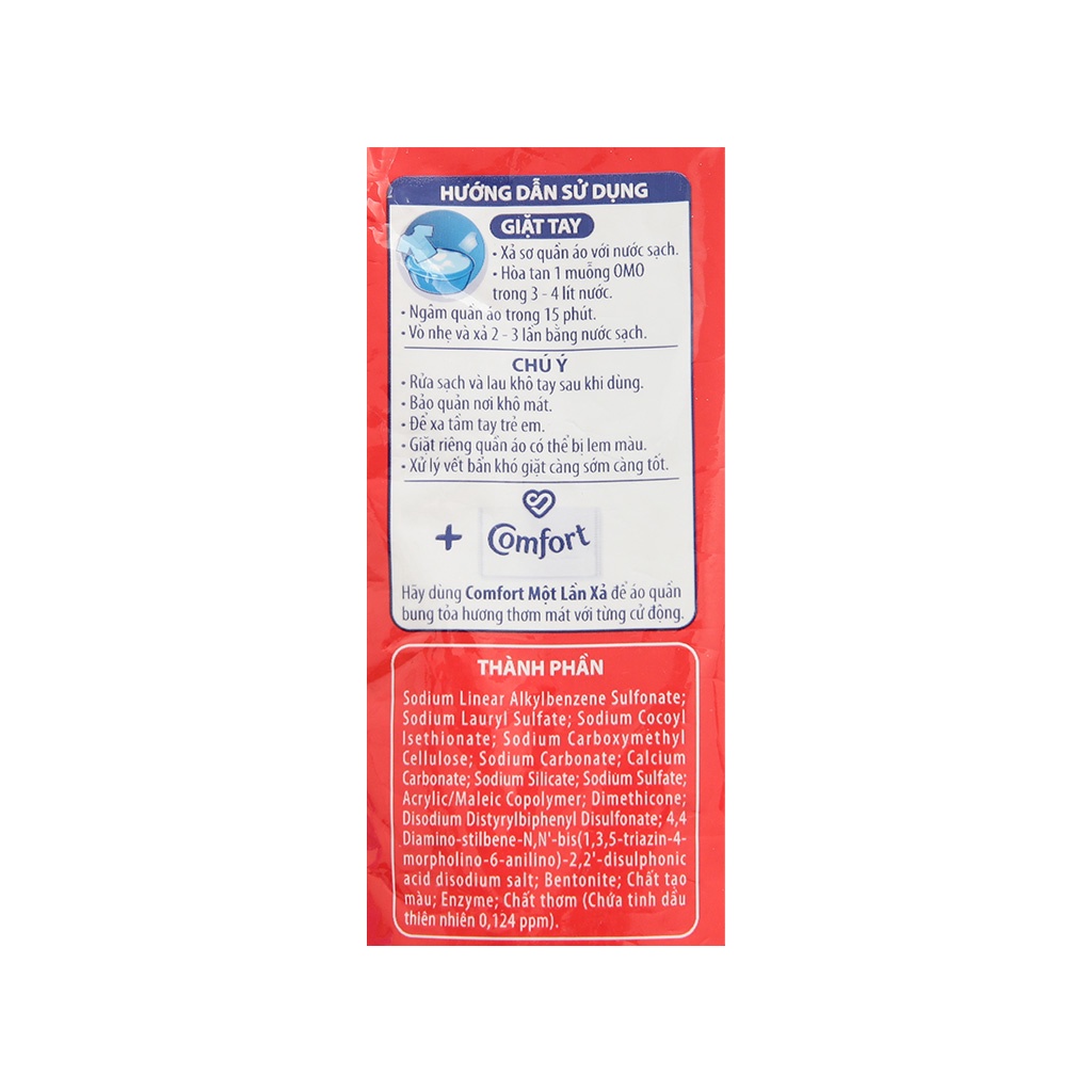 Bột giặt OMO công nghệ giặt xanh giúp xoáy bay vết bẩn loại bỏ mùi hôi túi 770g