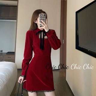 Chic Chic váy nữ Đầm Body Cho thời váy Thời trang thời trang Korean Cute WLQ23B0YMD 48Z231130