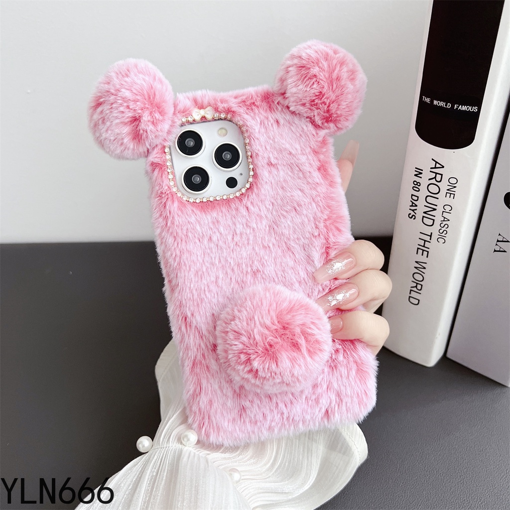 Vivo Ốp Điện Thoại Đính Bóng Lông Dễ Thương Cho Vivoy36 y35 y27 y22 y21 y75 y55 y77 y72 y21t y52 y30 y50 y22s y33s