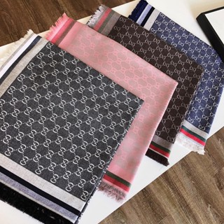 2024 Thời Trang GG Thương Hiệu Nữ Khăn Choàng Khăn Vuông Khăn Choàng Cotton Và Quấn Lady Pashmina Mùa Đông Bandana Hijabs Cần Thiết Cho Du Lịch