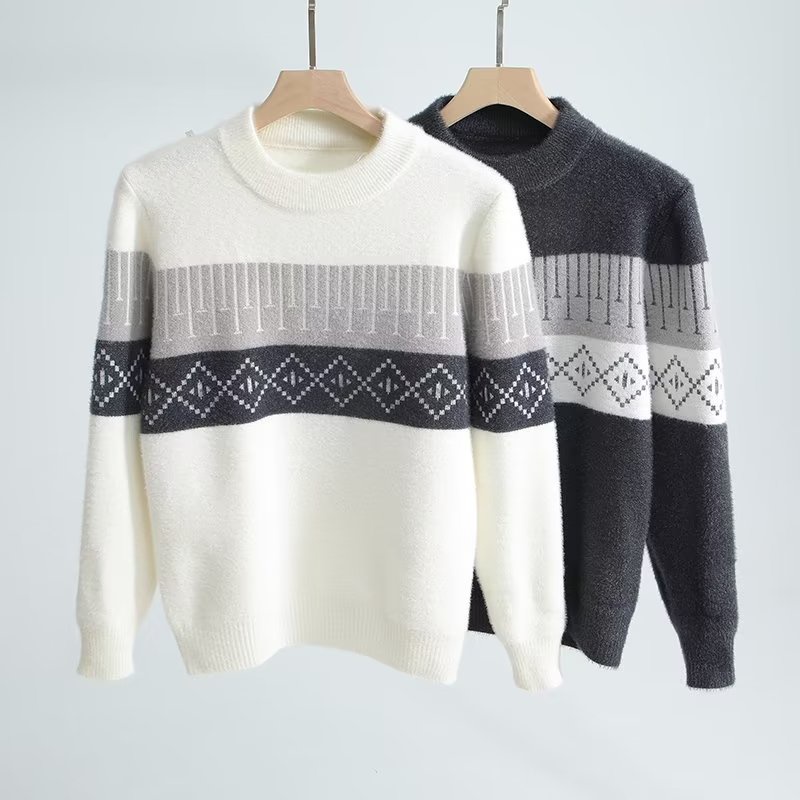 Aokang Áo sweater Dệt Kim Cổ Lọ Thoải Mái Thời Trang Thu Đông Cho Nam