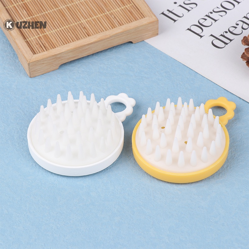 Kuzhen Lược Gội Đầu Mát Xa Da Đầu Bằng Silicon