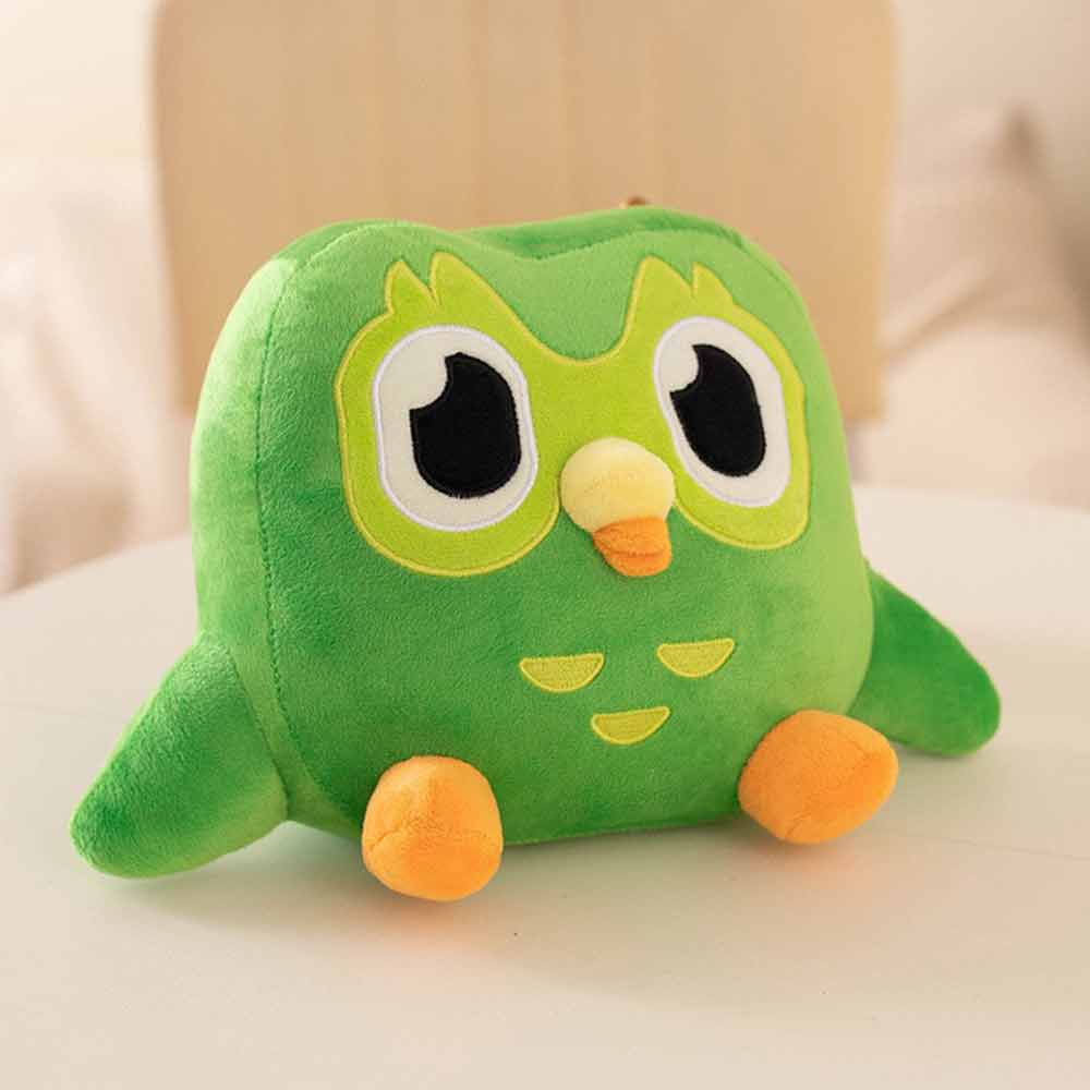 20cm Duolingo Plushie Duo 10 Year Anniversary Green Owl Gift For Kids Doll Plush Toy