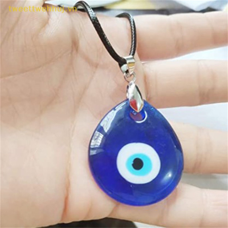 1 Mặt Vòng cổ Hình Mắt Quỷ Bằng Thủy Tinh 30mm Cho Nữ vn