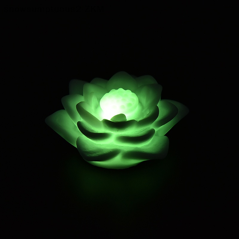 # Snow # Đèn led Hoa Sen Thay Đổi 7 Màu Lãng Mạn.