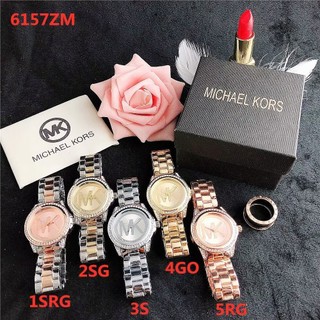 Michael kors đồng hồ đeo tay mặt tròn đính đá thời trang cho cặp đôi