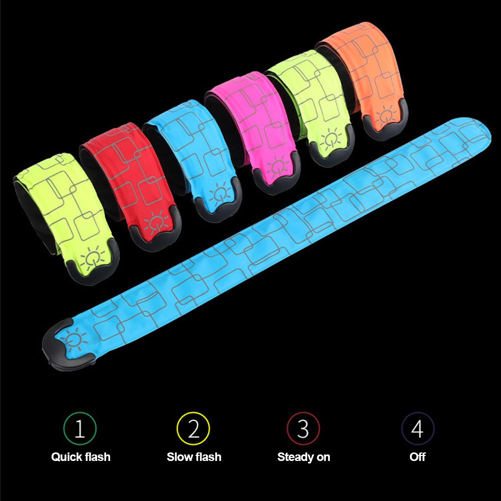 Vòng Đeo Tay Chạy Bộ Có Đèn led Phát Sáng Ban Đêm Sạc Cổng usb An Toàn
