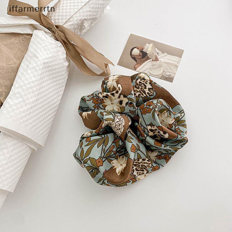 Dây Cột Tóc In Họa Tiết Hoa Phong Cách Pháp Thời Trang Mùa Hè 2023 Mới Cho Nữ