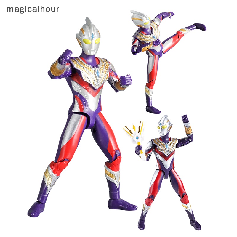 Magicalhour ^ ^ Đồ trang trí Đồ Chơi Nhân Vật Ba Anh Hùng Trong Phim ultraman shf Hợp Thời Trang tiga Real Ligao g heisei Sưu Tầm