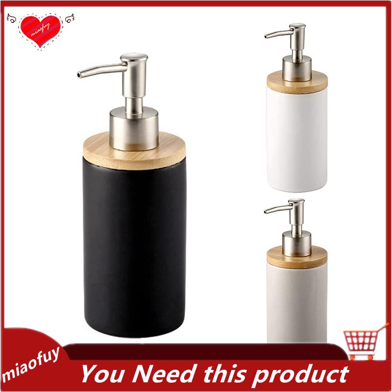 Bình Đựng Xà Phòng Dung Tích 400ml Bằng Gốm Phong Cách Bắc Âu Cho Nhà Bếp Và Phòng Tắm