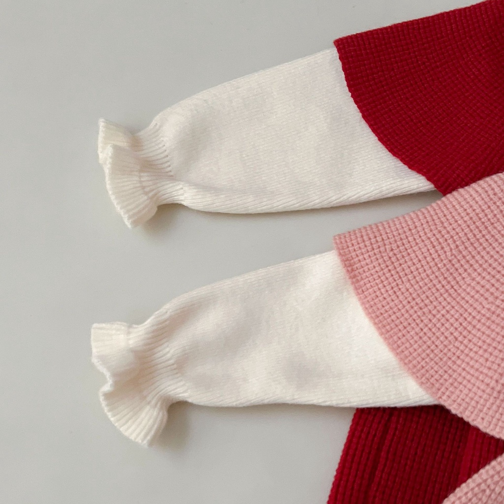 VÁY LEN DÁNG XÒE TRÙM VAI ĐÍNH HOA XINH XẮN CHO BÉ- HÀNG QCCC