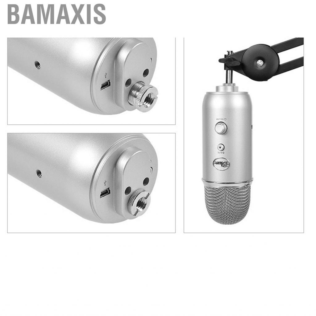 Bamaxis Microphone Boom Arm Mic Stand Springless Cantilever Bracket Condenser Live Recording Desktop