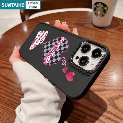Suntaiho Ốp Điện Thoại silicon Mềm Chống Sốc Họa Tiết Trái Tim Cho iphone 15 14 12 13 11 pro max ip 7 8 plus ip x xs xr xs max