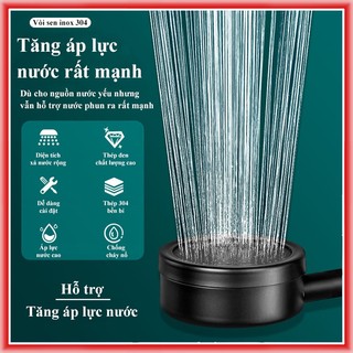 Bộ vòi sen tăng áp,vòi hoa sen vòi sen tăng áp lực nước mạnh inox không gỉ cao cấp
