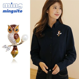 Dễ Thương Cú Trâm Thời Trang Mọi Thứ Động Vật Xòe Men Cá Tính pin Mới Cardigan Áo Phụ Kiện