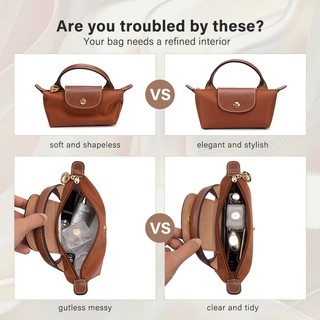 Evertoner Túi Đựng Giấy Tờ Cho longchamp mini