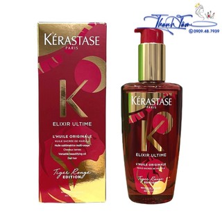 Dầu dưỡng tóc phục hồi phiên bản giới hạn Ké.rastase Elixir Ultime Tiger Rouge Edition 100ml