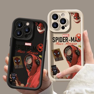 Ốp Điện Thoại Silicon Mềm Chống Rơi Hình Người Nhện Marvel Cho IPhone X XR 7 8 Plus 14 15 Plus 11 12 Pro Max 13 14 15 Pro XS Max