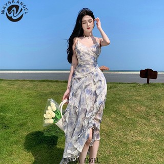 Bãi Biển Cổ Tích dopamine Mặc Váy Trượt Kỳ Nghỉ