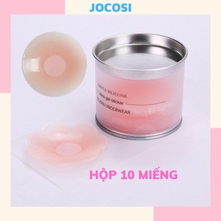 Miếng dán ngực ti silicon, dán ti Hộp 5 cặp sử dụng nhiều lần