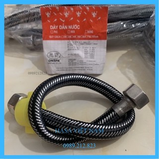 Dây cấp nước nóng lạnh inox 40cm lắp bình nóng lạnh, chậu bệt, vòi rửa bát...