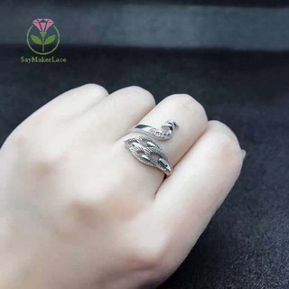 Nhẫn Đan Len Hình Chim Phượng Hoàng Có Thể Điều Chỉnh