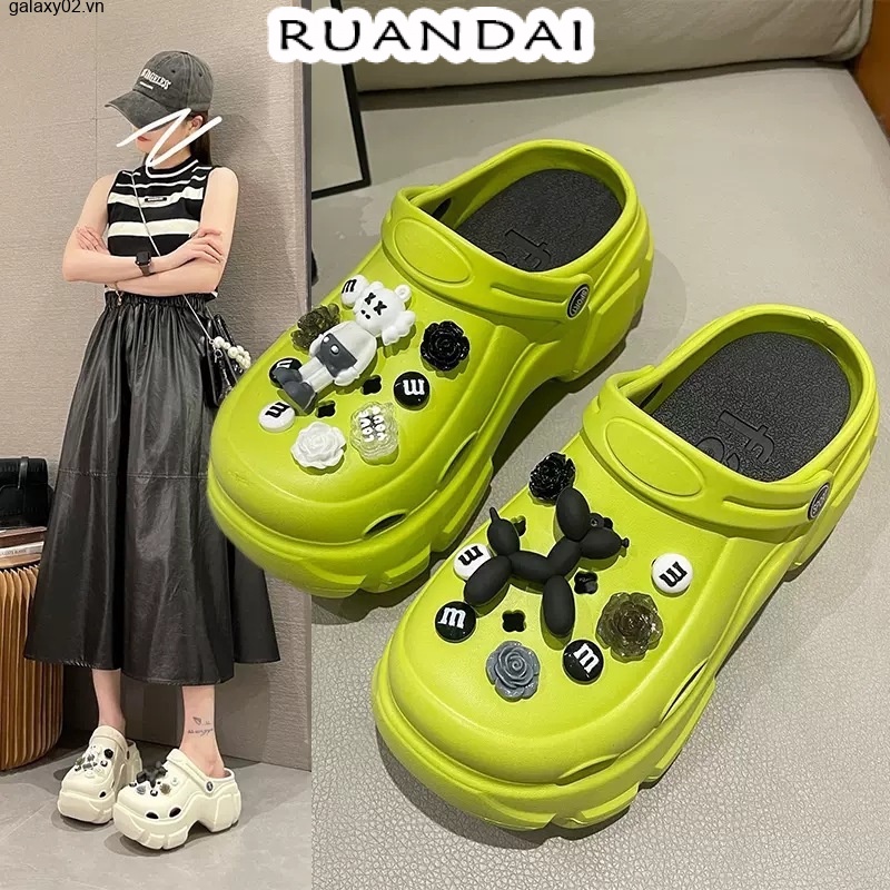 Dép kiểu nữ dép cross đi chơi dép thoáng khí Mềm Mại B91H0WG 34Z230823