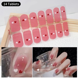 Set 14 miếng dán móng tay UR SUGAR tự dính màu gradient