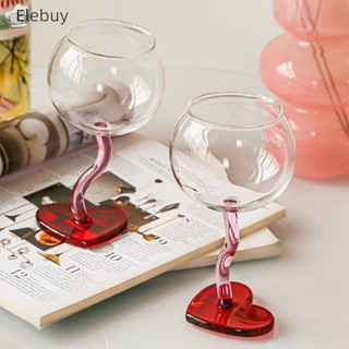 [Elebuy] Cốc Thủy Tinh Uống Rượu Sâm Panh Hình Trái Tim Chịu Nhiệt Cao Làm Quà Tặng Ngày Lễ Mới