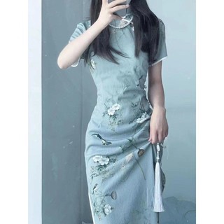 Sườn Xám Cách Tân Cổ Thấp Thiết Kế Mới Trẻ Trung Thời Trang