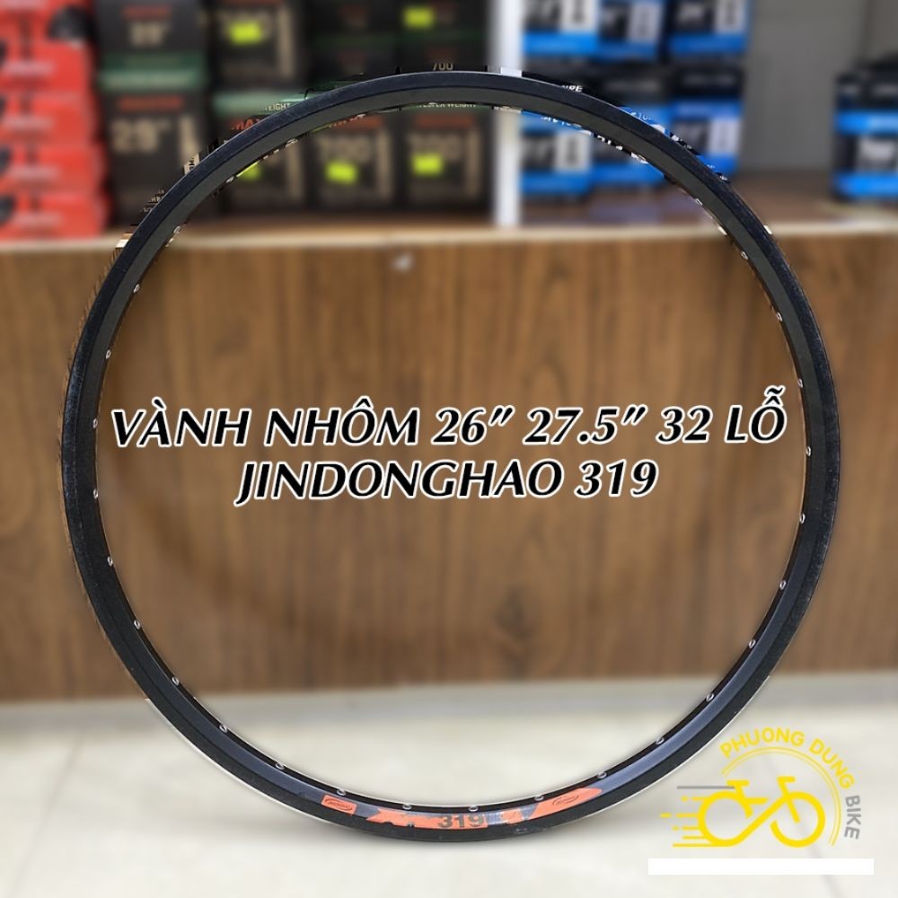 Vành nhôm đinh tán không nan hoa xe đạp JINDONGHAO MTB 26in 27.5 in 32 lỗ