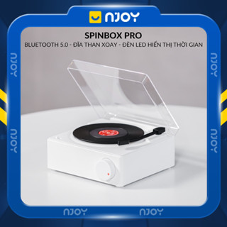 Loa Bluetooth Vintage Đĩa Than Xoay Trong Suốt Để Bàn Trang Trí Phòng Ngủ Quà Sinh Nhật Valentine