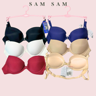 Áo Ngực Cài Trước SAM SAM Đệm Mút Dày 5cm Có Gọng Trơn Độn Có Dây Trong Sau Lưng Nâng Ngực Tạo Khe