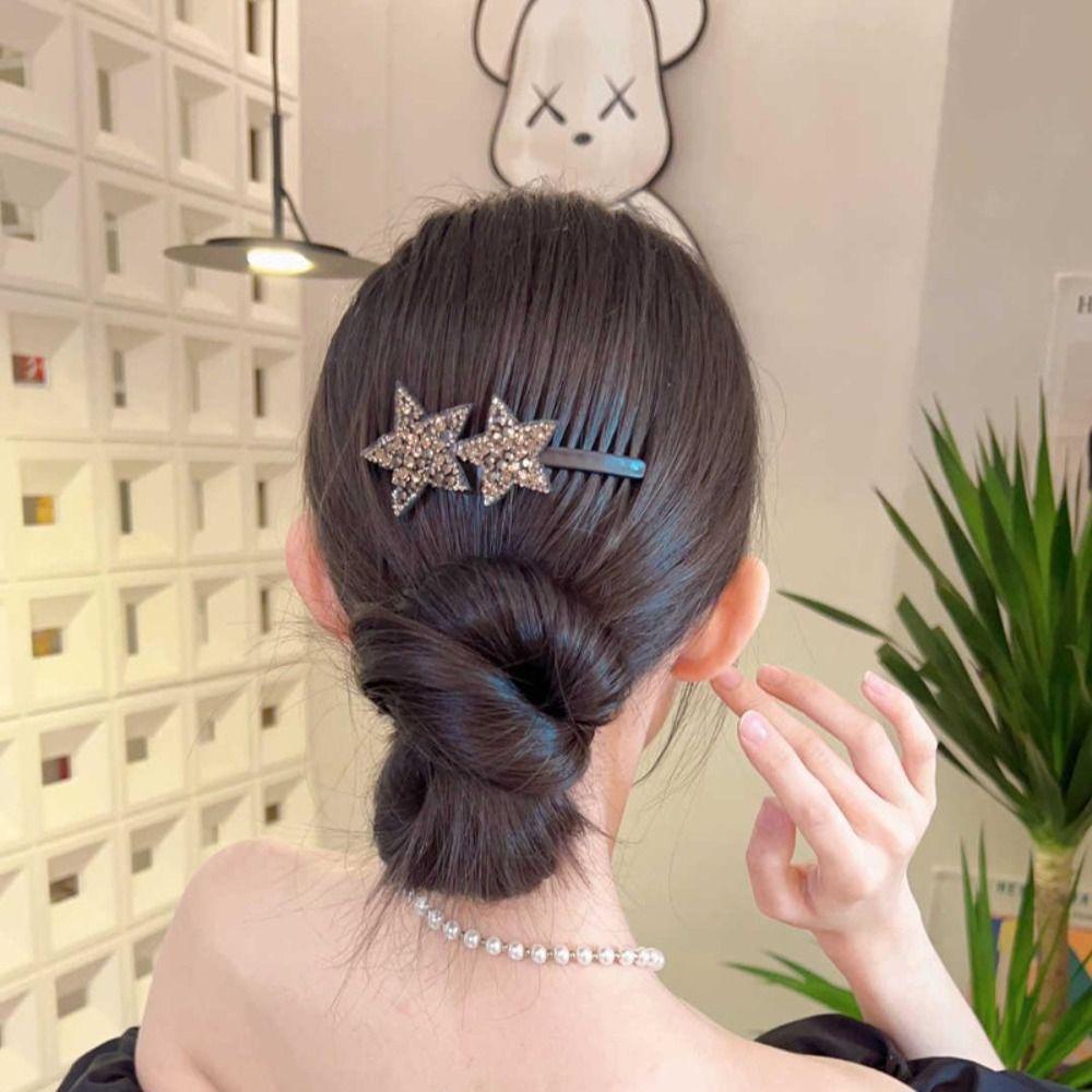 Lược Cài Tóc 26 Họa Tiết Ngôi Sao Đính Đá Lấp Lánh Phong Cách vintage