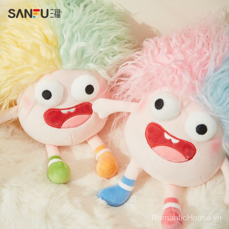 Sanfu Búp Bê Nhồi Bông cotton Hình Mắt Xấu Xí 25cm Dễ Thương821912