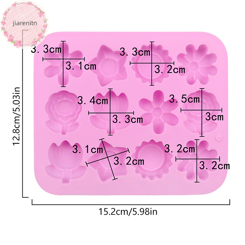 Khuôn Silicon Làm Đá / Bánh / Xà Phòng / Sô Cô La / Đá Viên Hình Hoa Hồng handmade vn